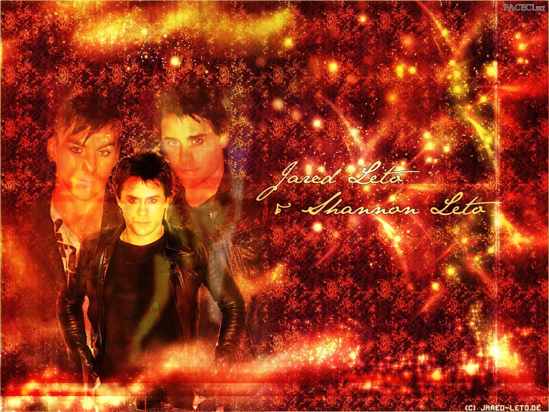 Jared Leto, czarny strój